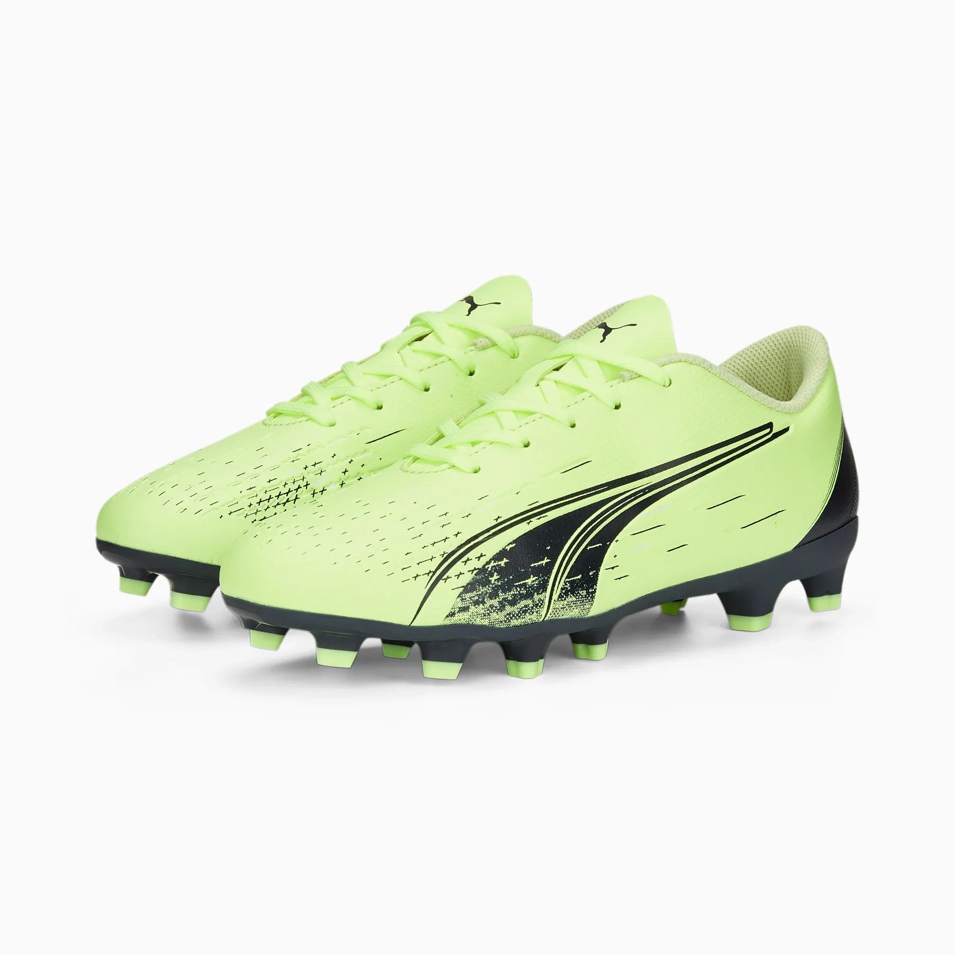 Puma Jr Ultra Play FG/AG - Fizzy Light-Parisian-Blue (Pair - Diagonal)