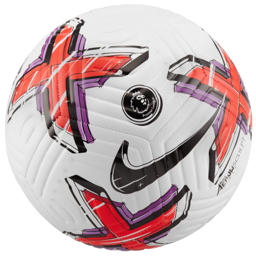 Nike 2022-23 EPL Academy Ball - White-Crimson-Purple (Front)