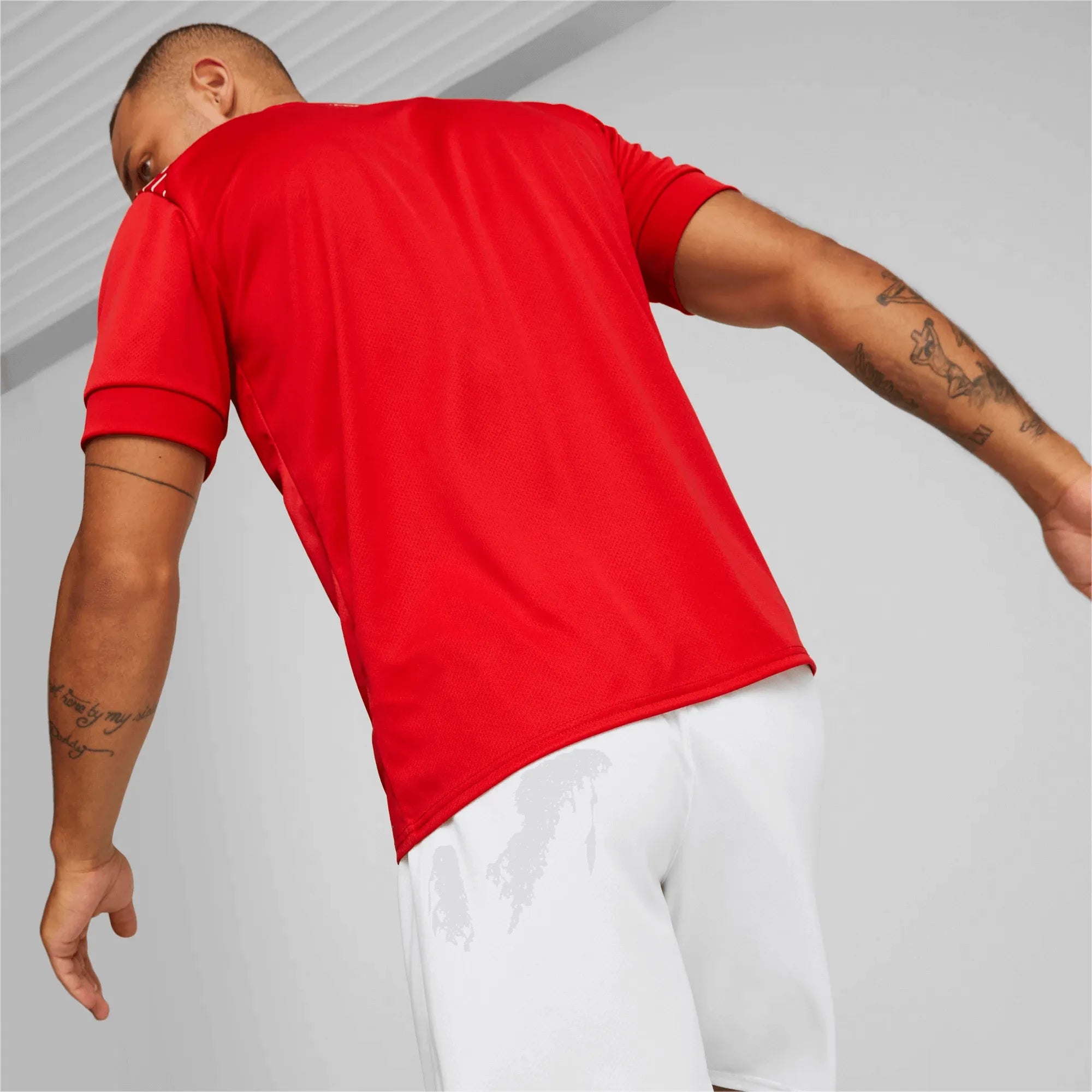 Puma 2022-23 Switzerland Home Jersey (Model - Back)