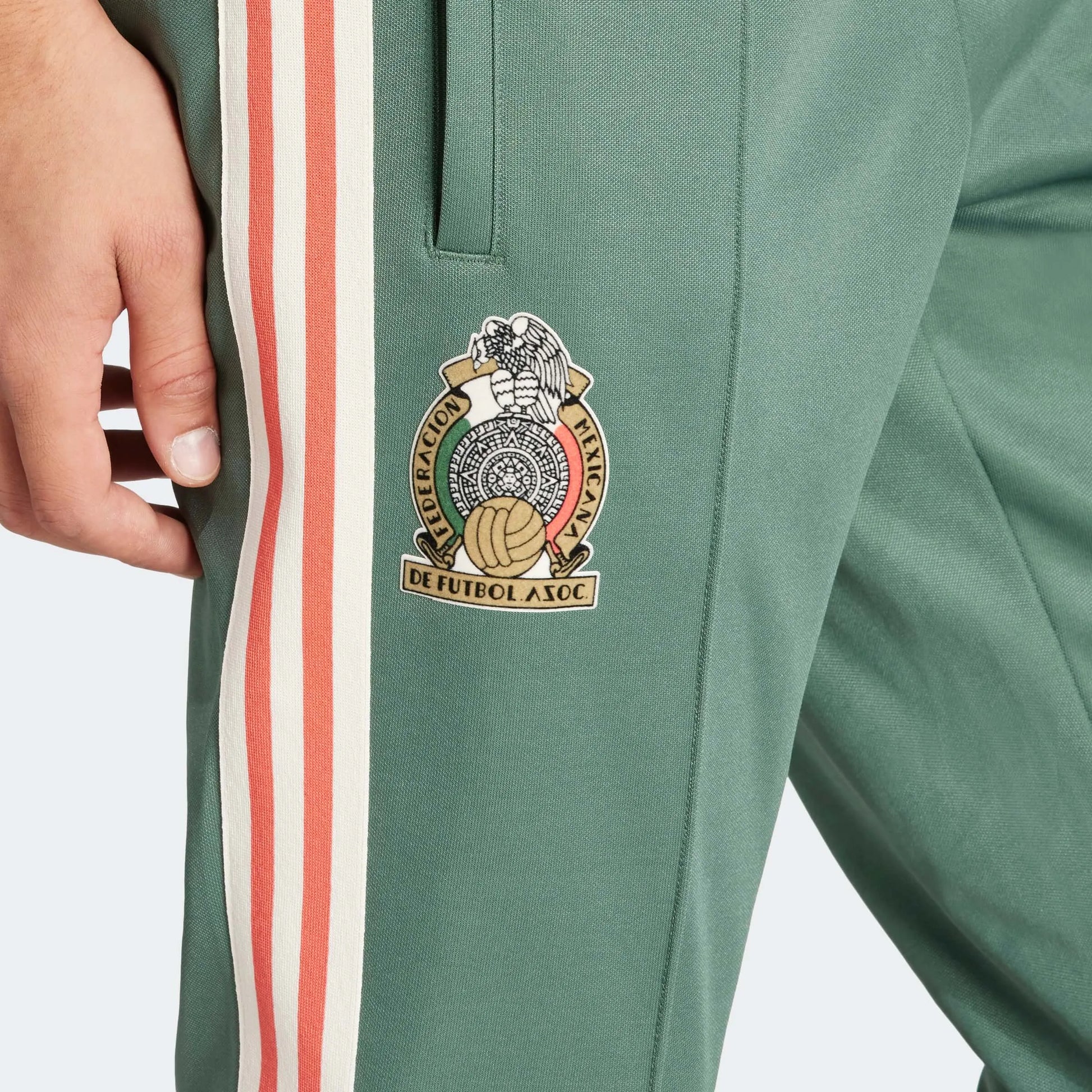adidas 2024-25 Mexico Men's Beckenbauer Track Pants (Detail 2)