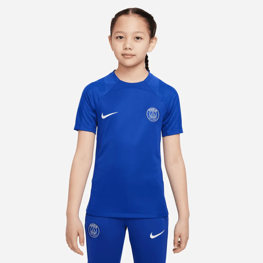 Nike 2022-23 PSG DF Strike SS Youth Top Blue