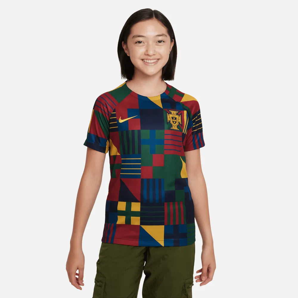Nike 2022-23 Portugal Youth Pre-Match Jersey (Model - Front)