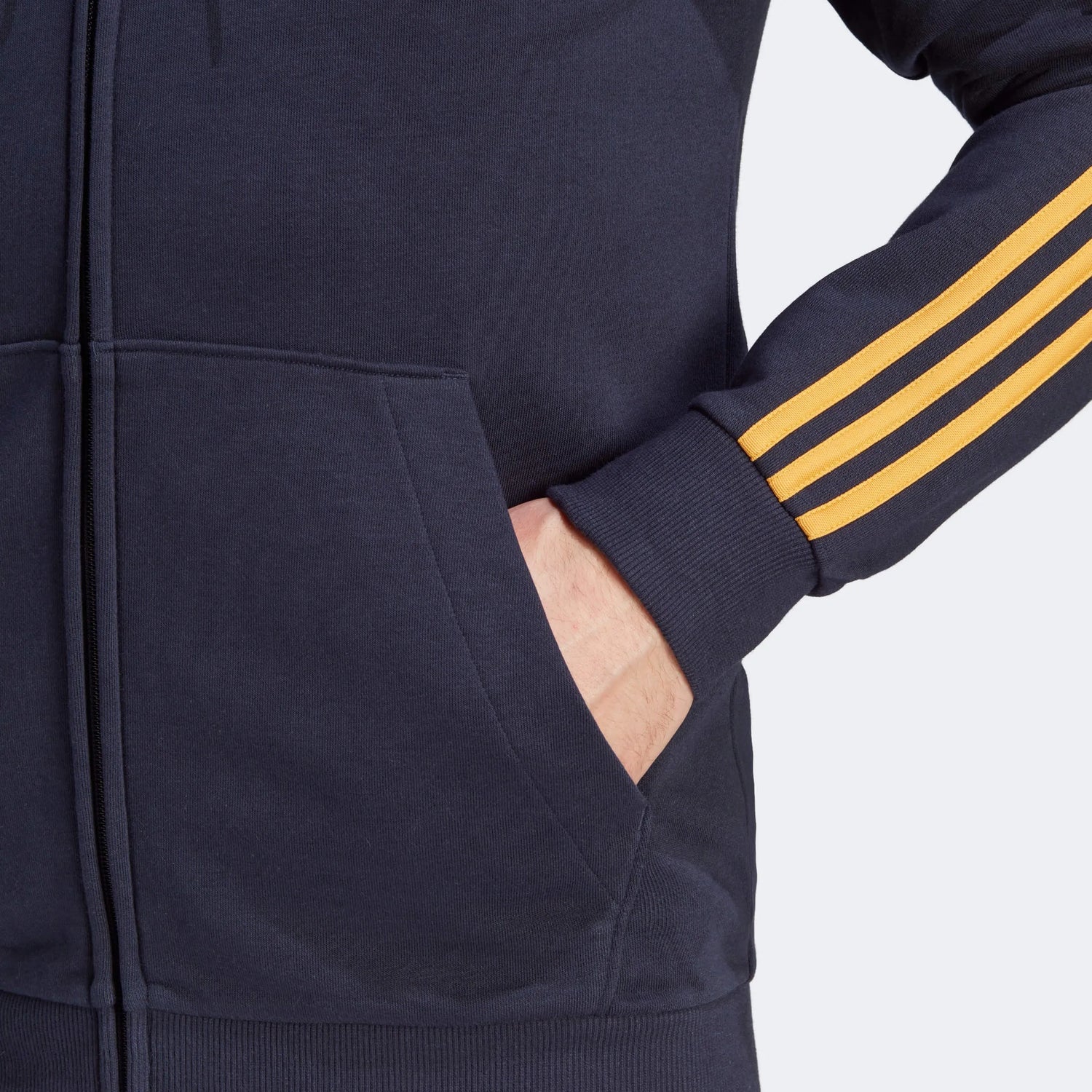 adidas 2023-24 Real Madrid Men's DNA Full-Zip Hoody (Detail 2)