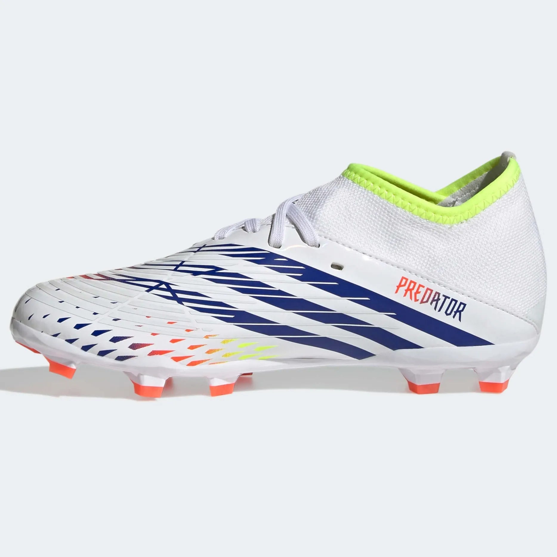 adidas Jr Predator Edge.3 FG J - White-Yellow-Blue (Side 2)