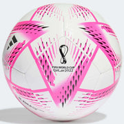adidas WC22 Al Rihla Club Ball - White-Pink (Front)