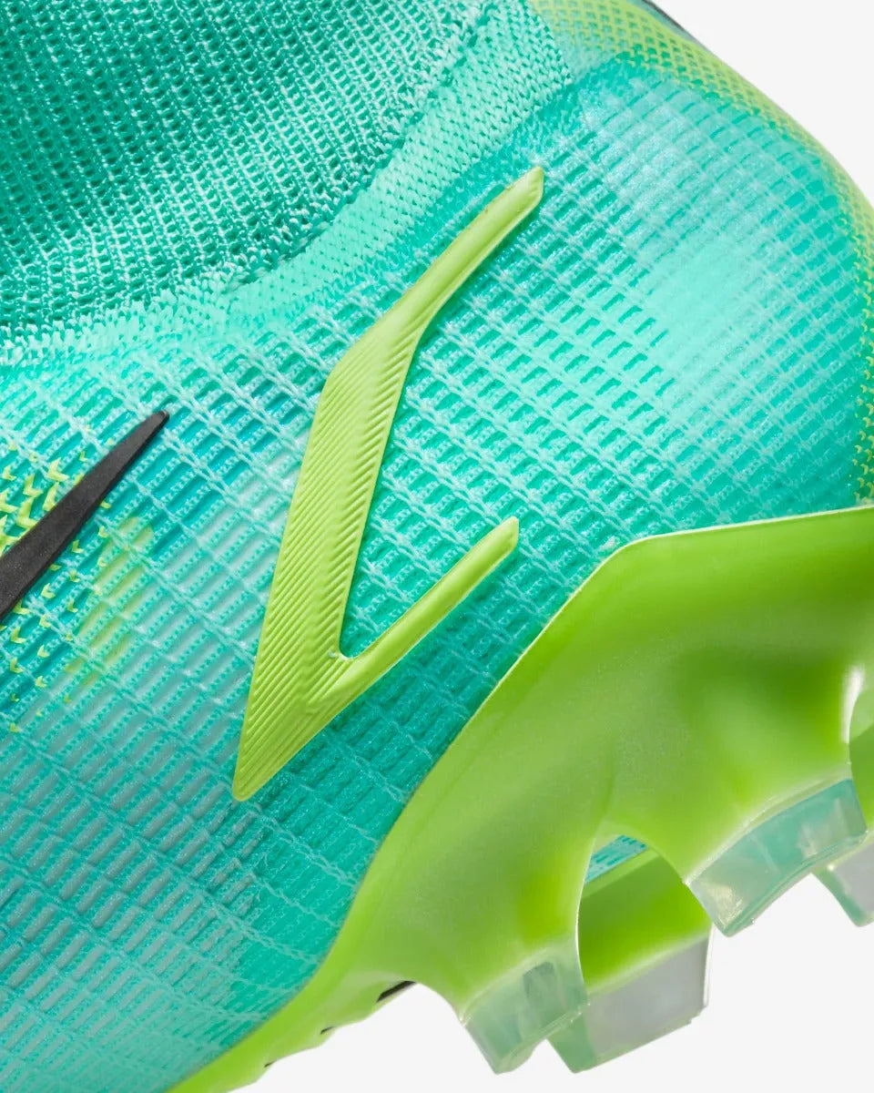 Nike Superfly 8 Elite FG - Turquoise-Lime Glow (Detail 3)