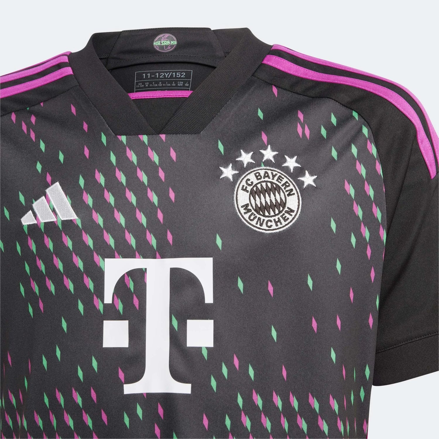 adidas 2023-24 Bayern Munich Youth Stadium Away Jersey (Detail 1)