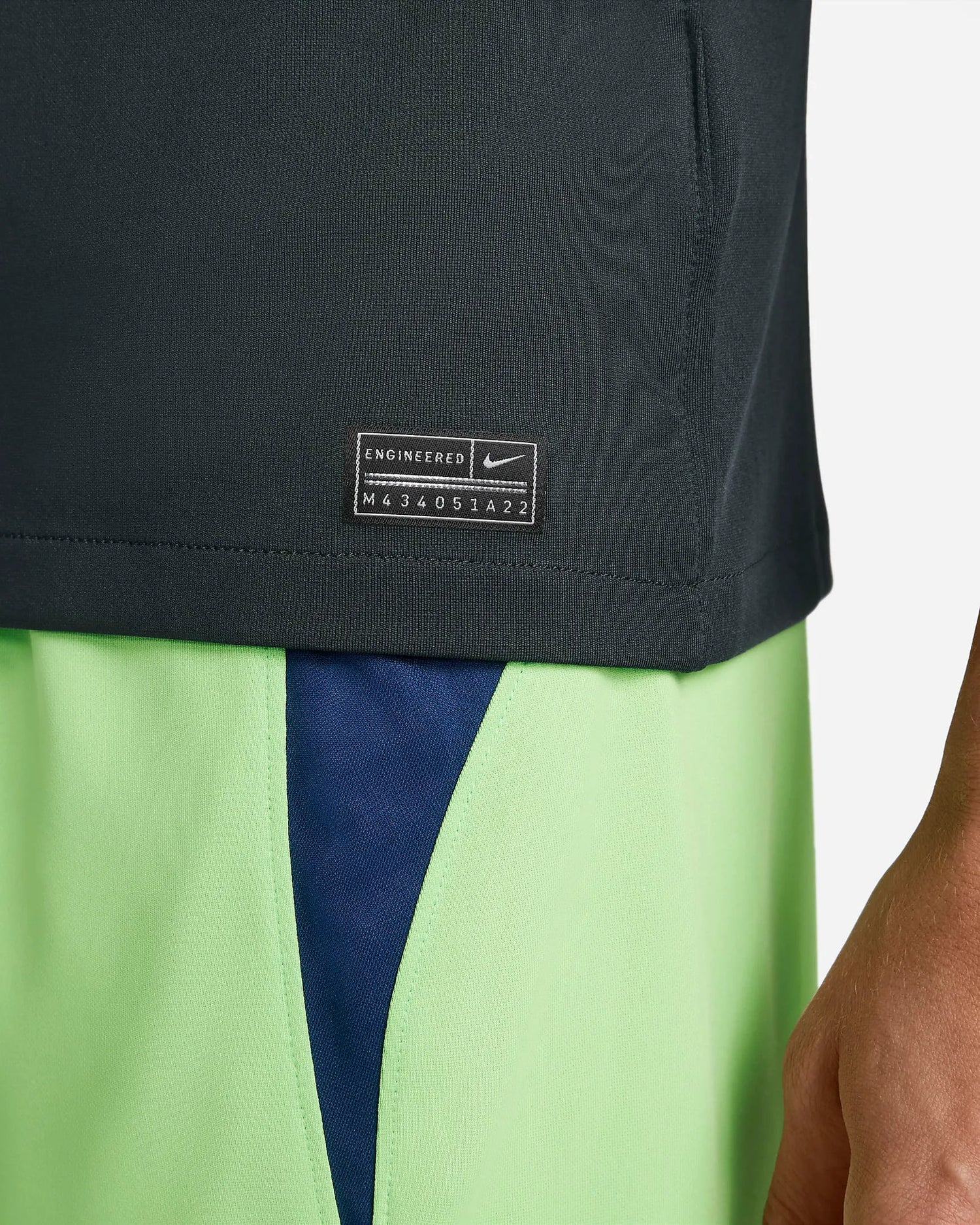 Nike 2022-23 Wolfsburg Stadium Away Jersey - Seaweed-Sub Lime (Detail 2)