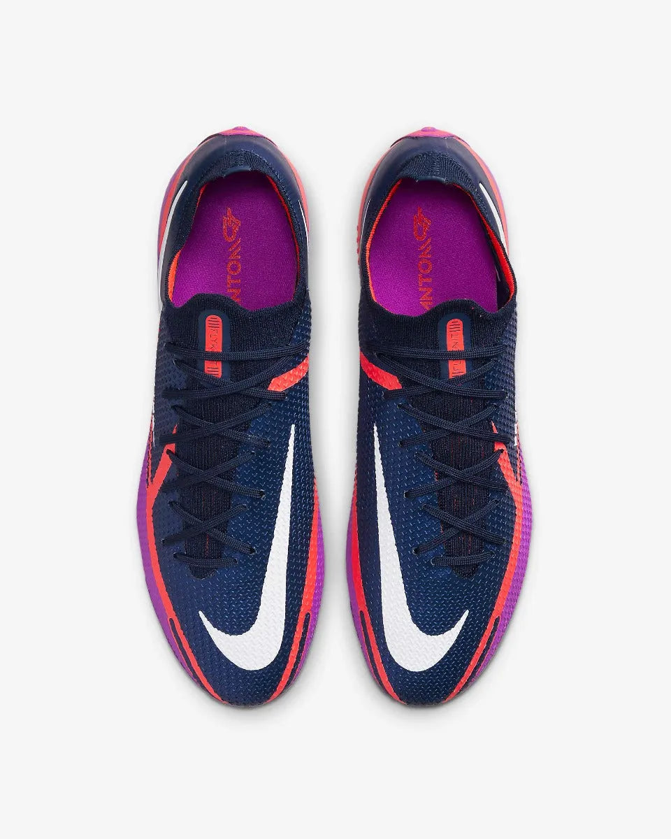 Nike Phantom GT2 Elite FG - Navy-Purple-Crimson (Pair - Top)