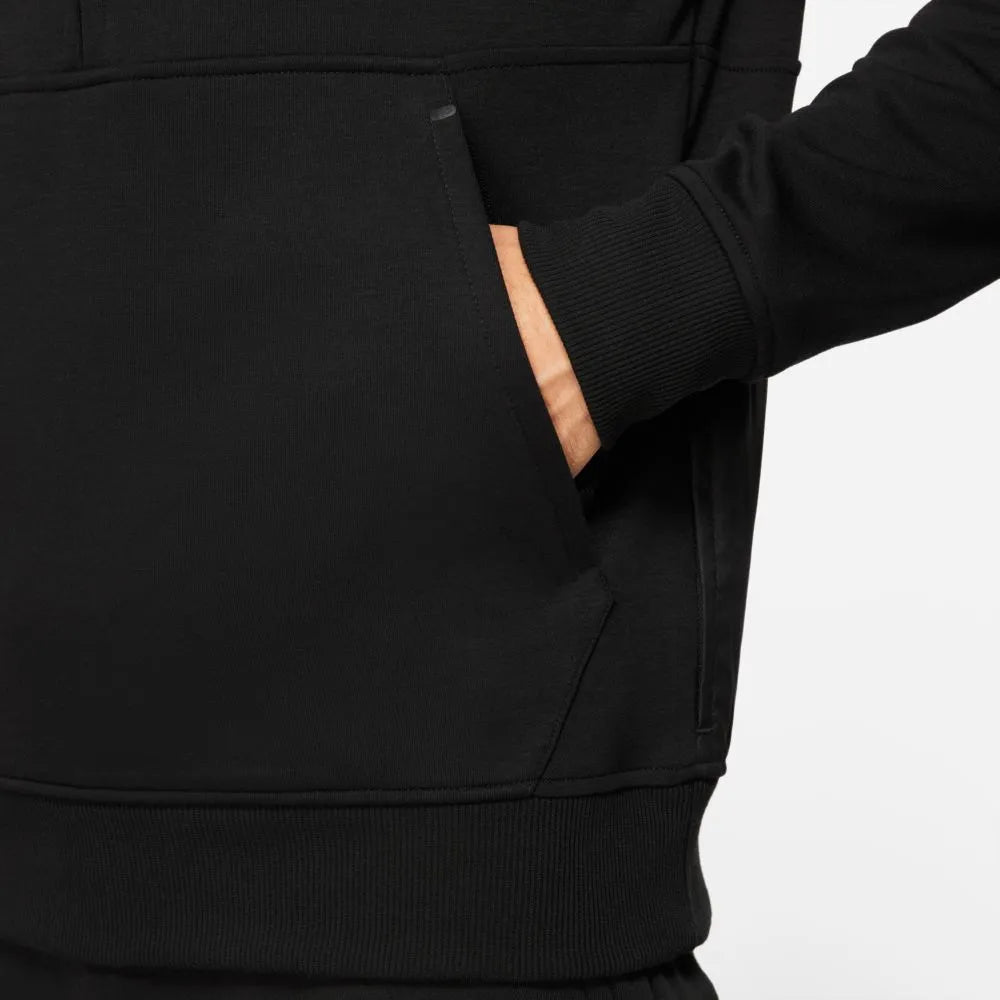 Nike 2021-22 Liverpool Half-Zip Travel Fleece Hoodie - Black (Detail 3)