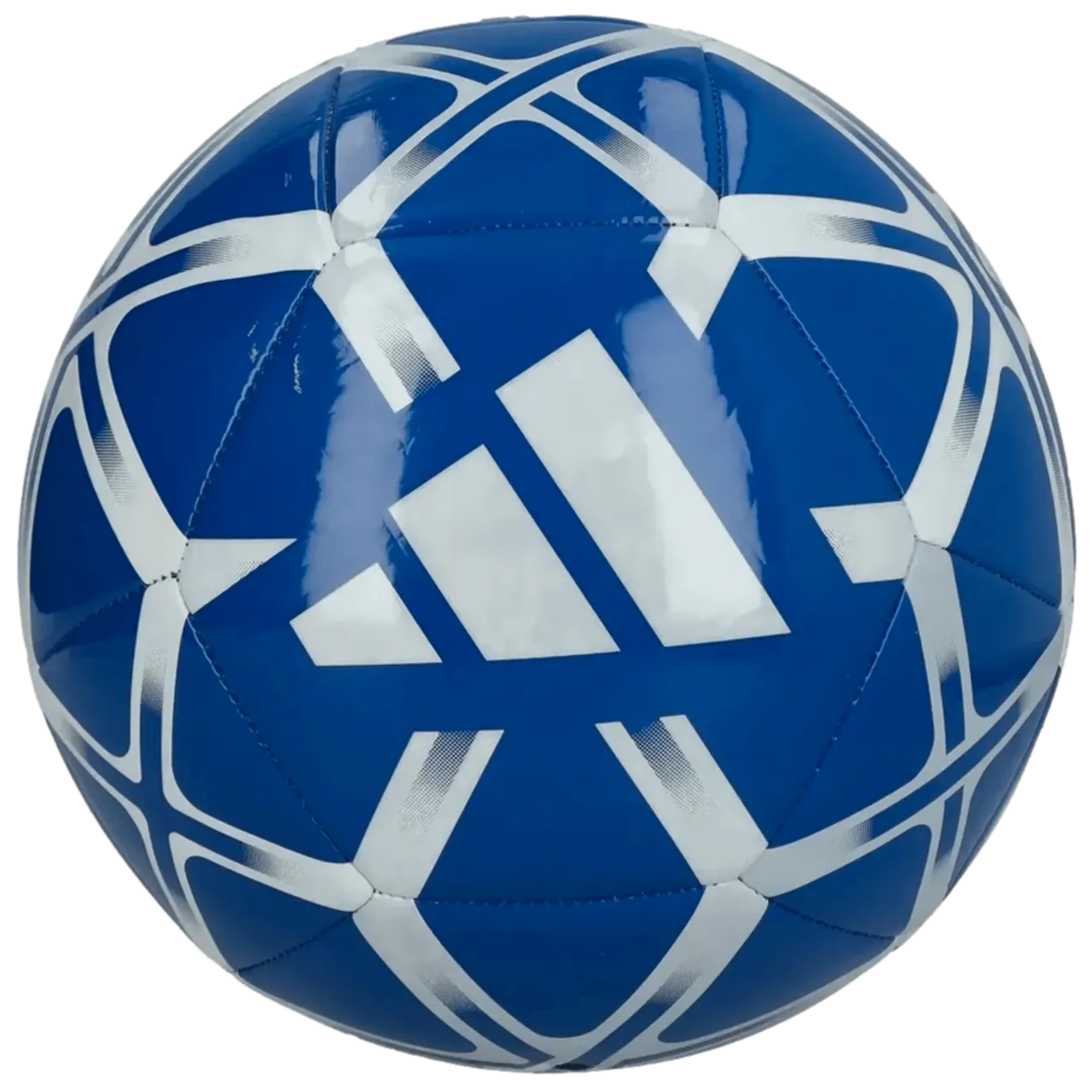 adidas 2024 Starlancer Club Soccer Ball Blue White (Front)