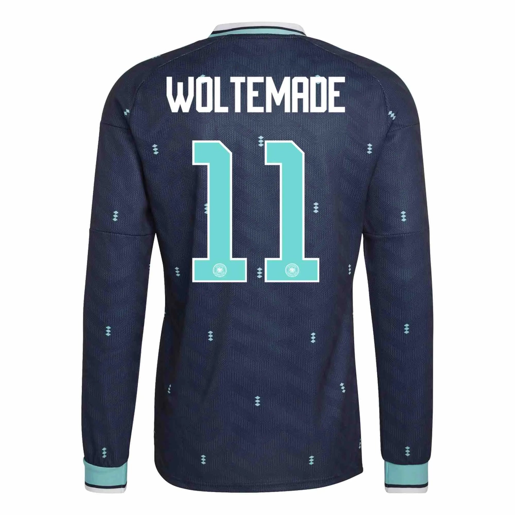 adidas 2026 Germany Men's Stadium Away Long-Sleeve Soccer Jersey (Woltemade)