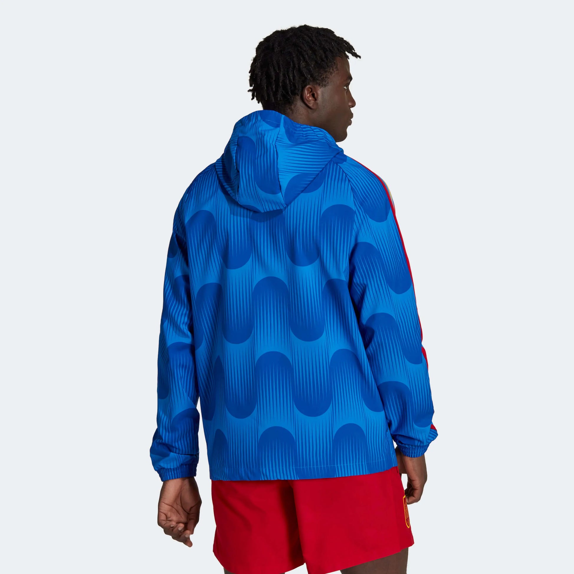 adidas 2022-23 Spain DNA Windbreaker - Blue (Model - Back)