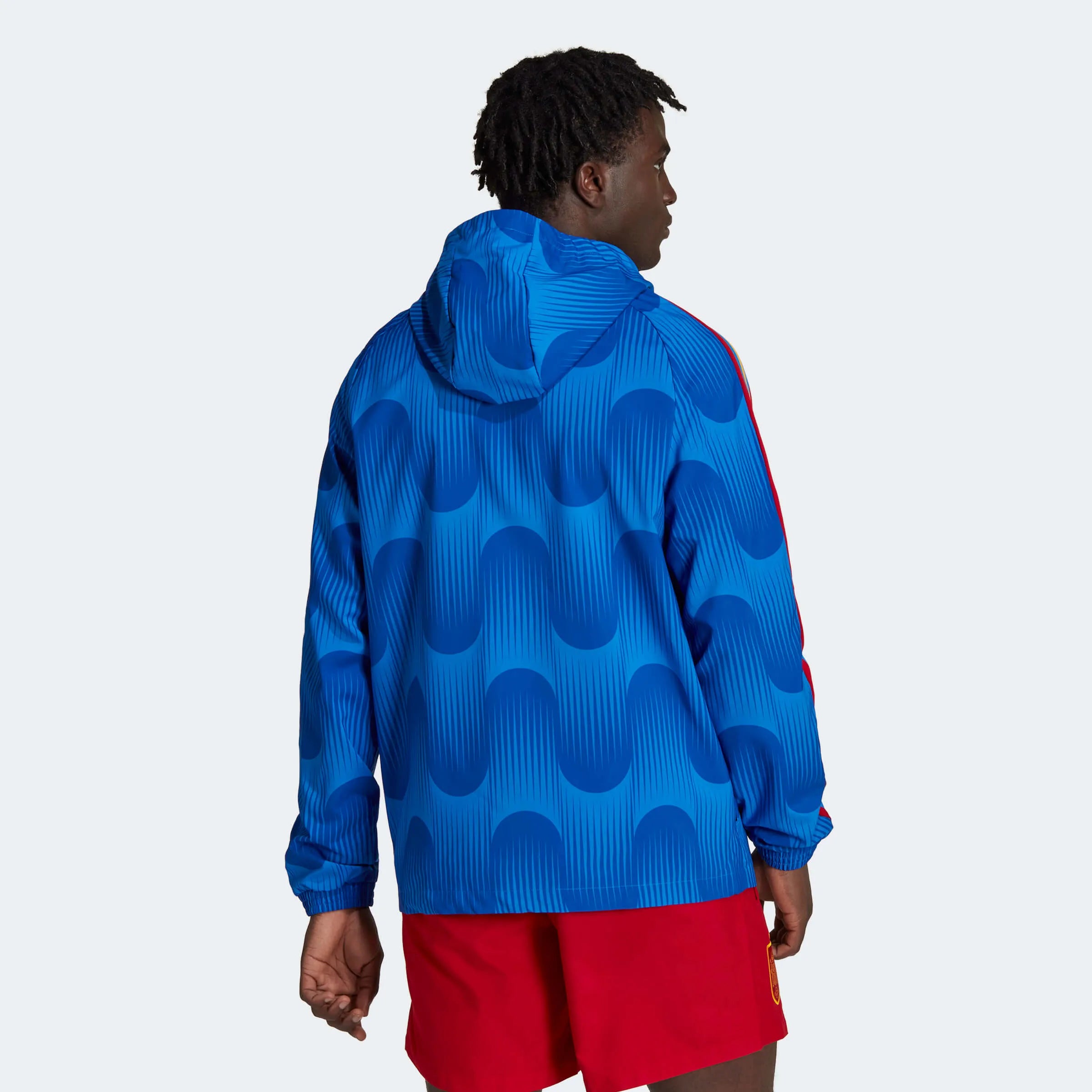 adidas 2022-23 Spain DNA Windbreaker - Blue (Model - Back)
