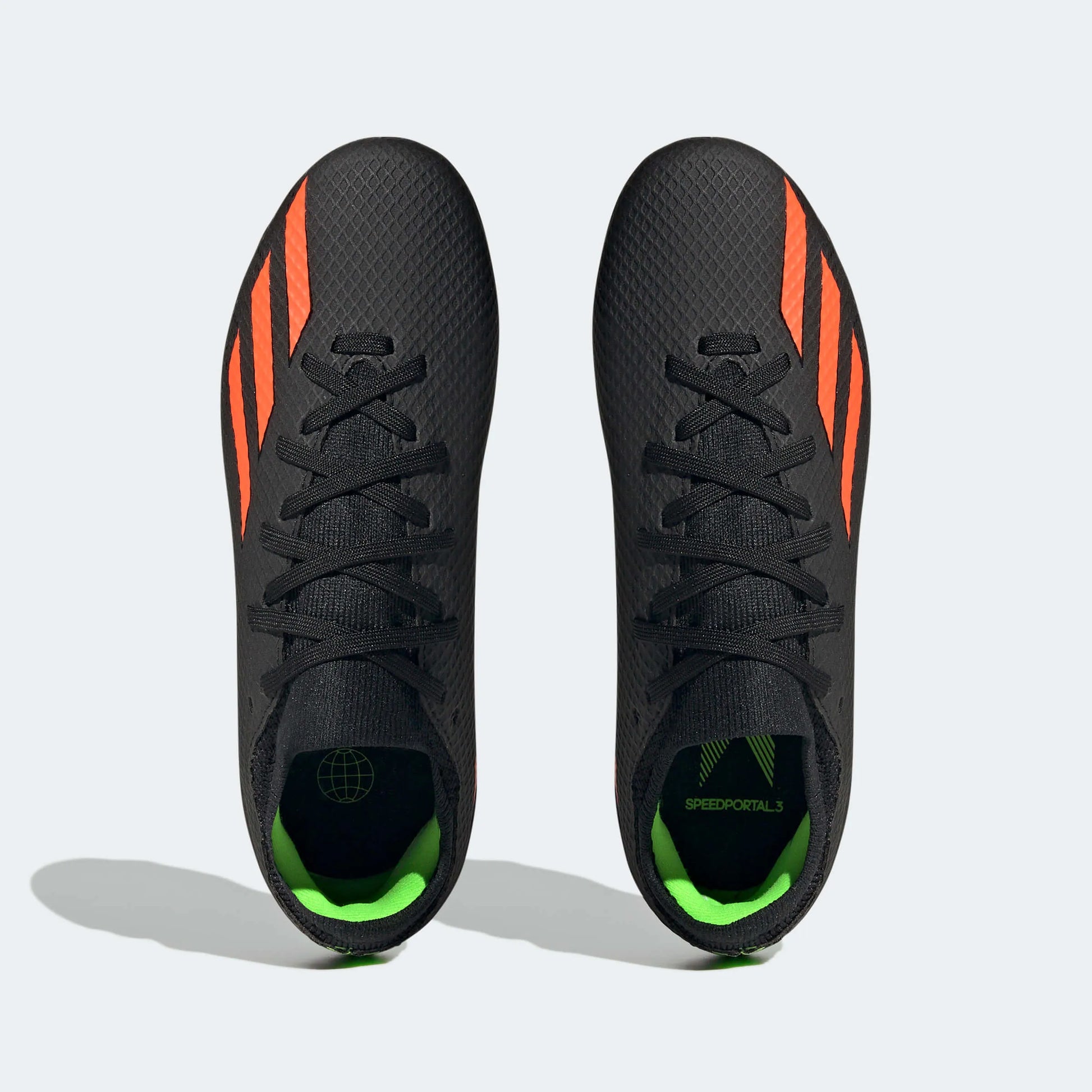 adidas Kids  X Speedportal.3 FG J - Black - Solar Red (Pair - Top)