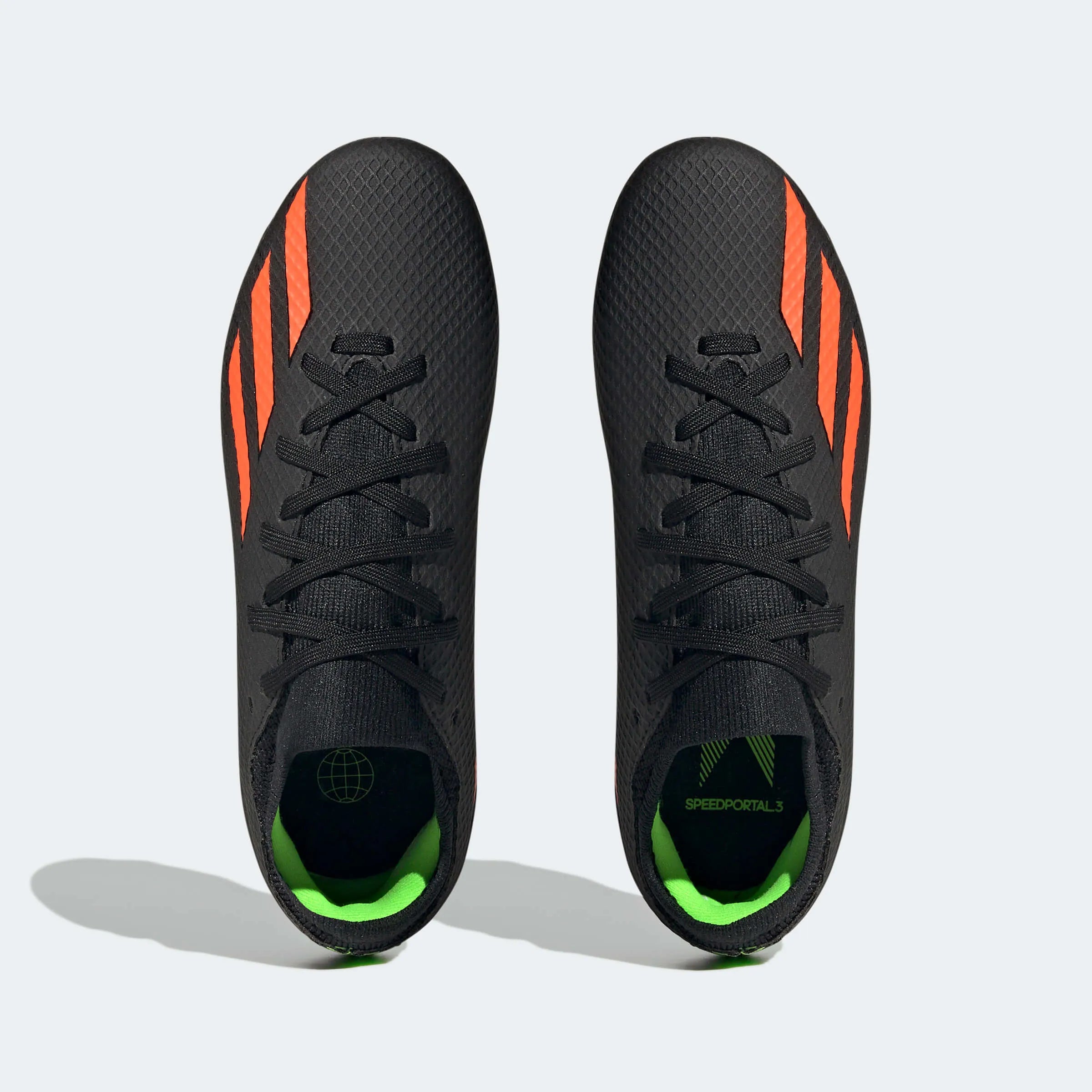adidas Kids  X Speedportal.3 FG J - Black - Solar Red (Pair - Top)