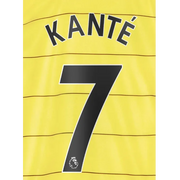 Chelsea 2021/22 Away Kante #7 Jersey Name Set Black (Main)