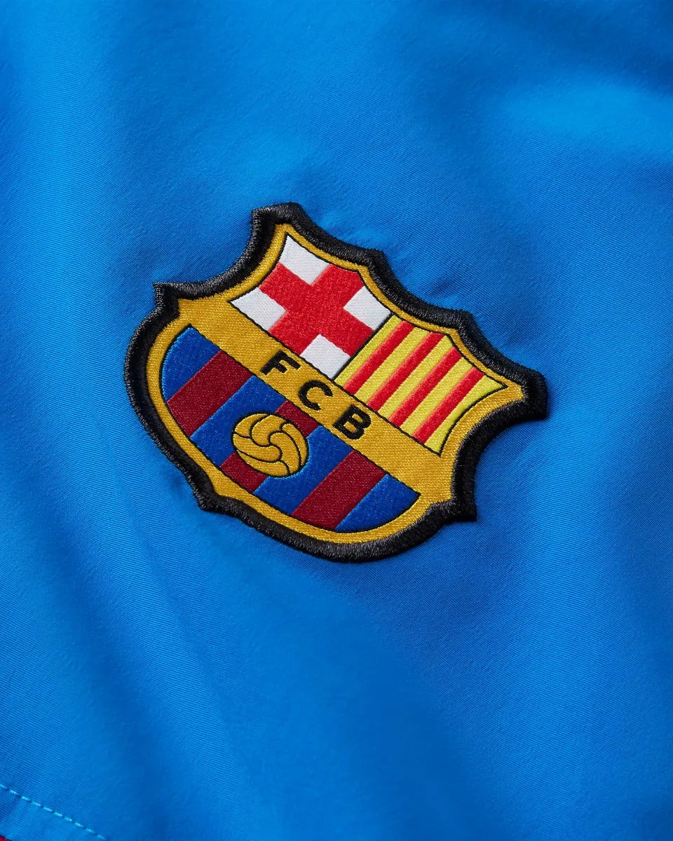 Nike 2021-22 Barcelona Track Top - Blue-Noble Red (Detail 1)