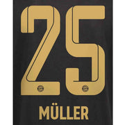 Bayern Munich 2021/22 Away Muller #25 Jersey Name Set (Main)