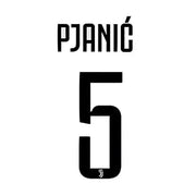 Juventus 2018/19 Home Pjanic #5 Jersey Name Set