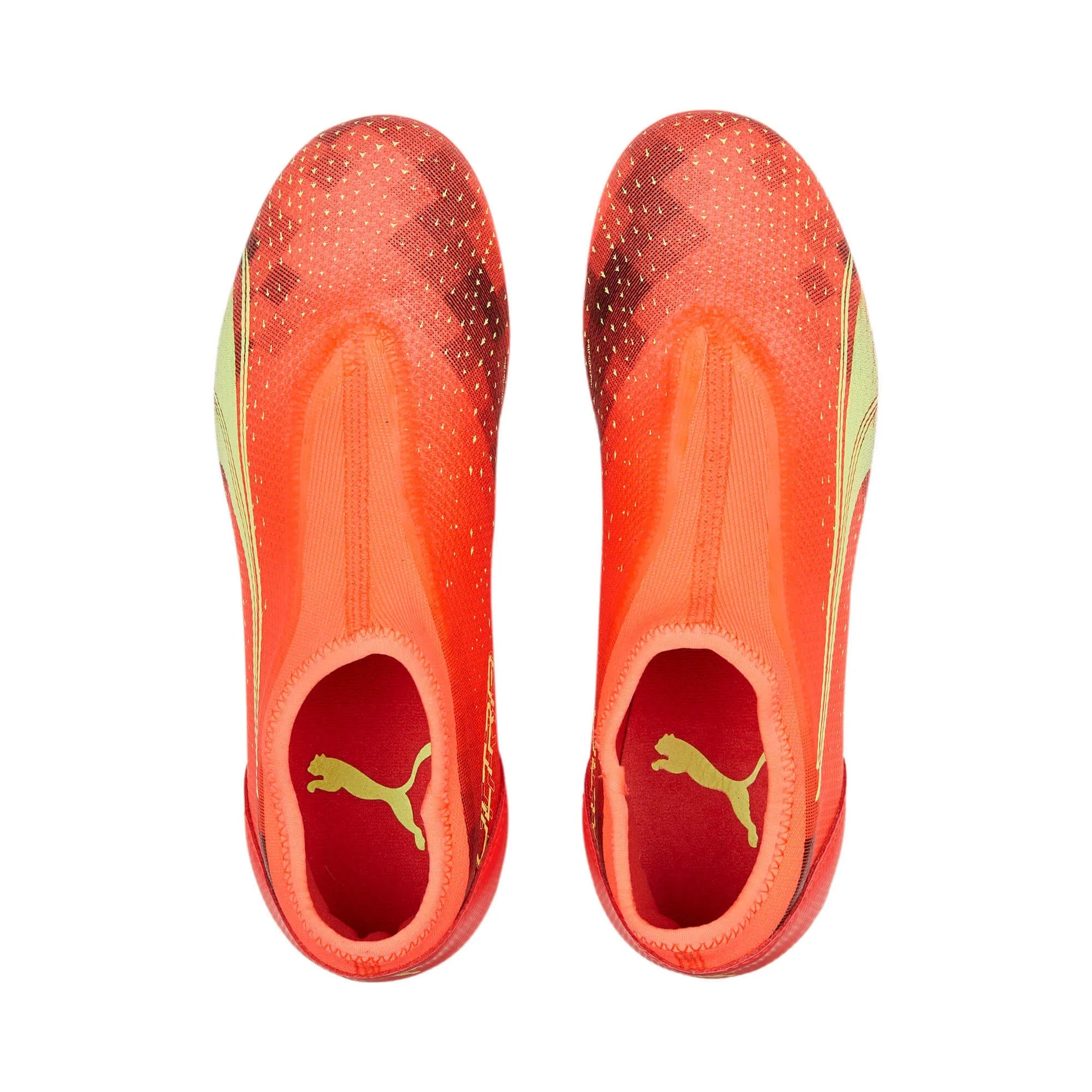 Puma Jr Ultra Match LL FG/AG - Coral-Fizzy Light (Pair - Top)