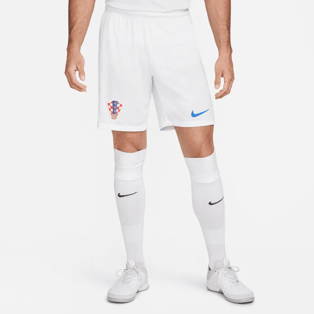 Nike 2022-23 Croatia Home Stadium Shorts - White-Battle Blue (Model - Front)