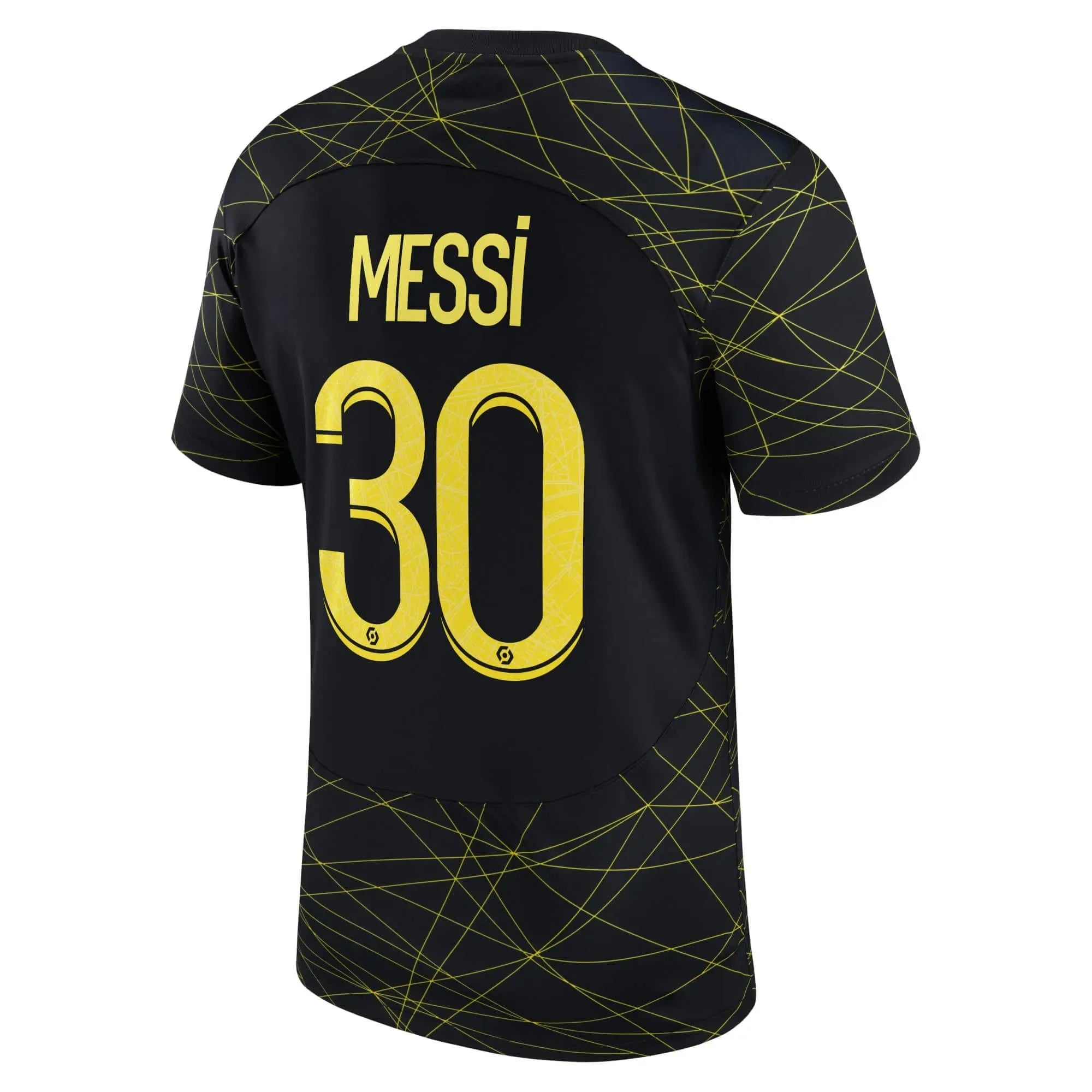 Jordan 2023 Paris Saint-German   Youth Fourth Jersey - Black-Yellow