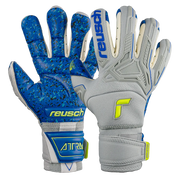 Reusch Attrakt Freegel Fusion Ortho-Tec Goaliator Goalkeeper Glove - Grey-Yellow-Blue (Pair)