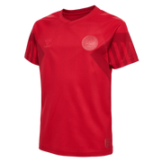 Hummel 2022-23 Denmark Youth Home Jersey - Tango Red (Diagonal - Front)