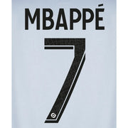 PSG 2022-23 Away Mbappe Youth #7 Jersey Name Set (Back)