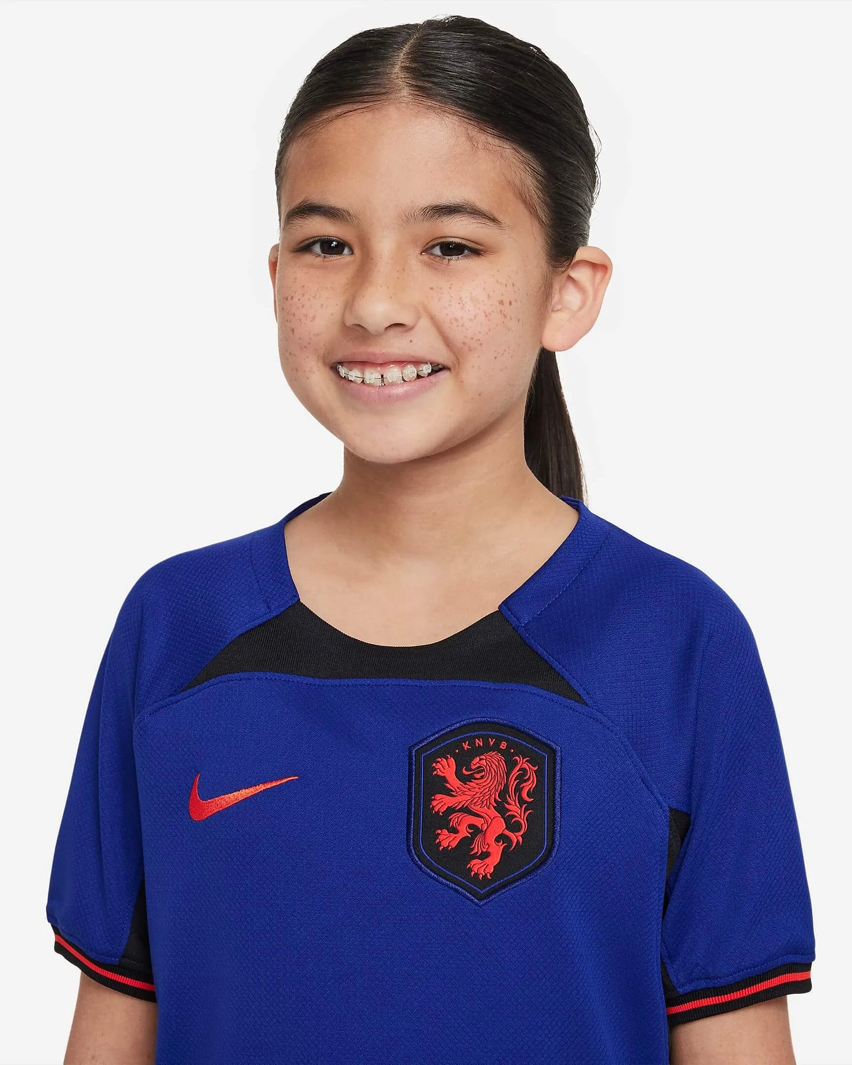 Nike 2022-23 Netherlands Youth Away Jersey (Detail 1)