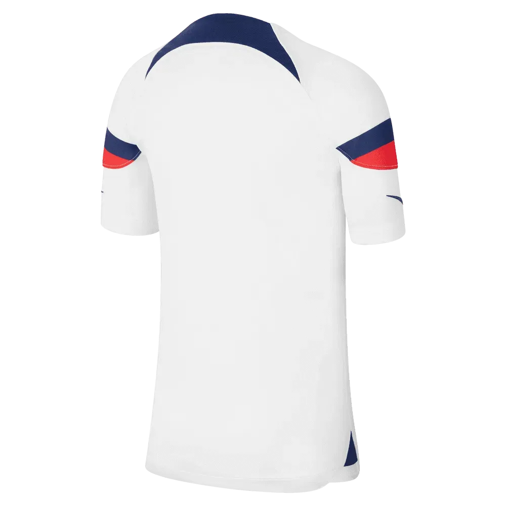 Nike 2022-23 USA Home Youth Jersey White-Loyal Blue (Back)