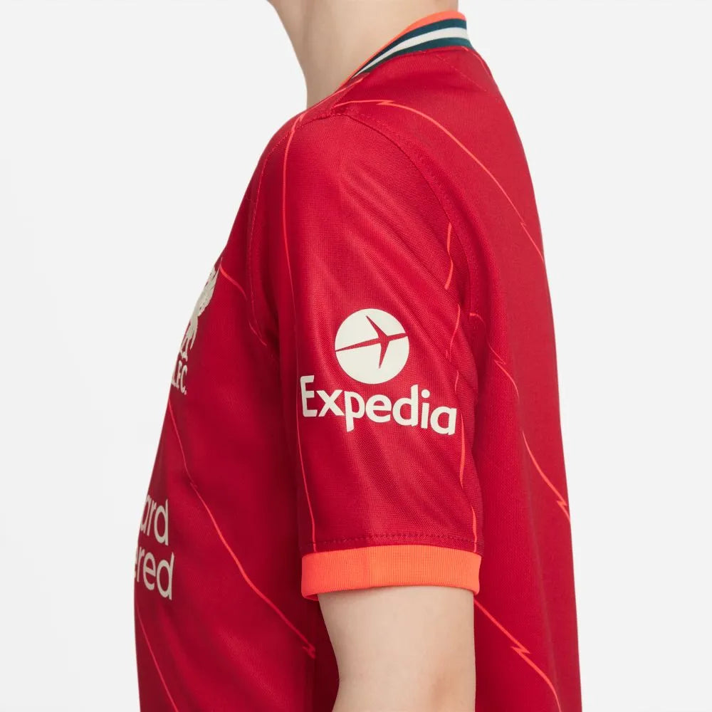 Nike 2021-22 Liverpool Youth Home Jersey - Gym Red-Crimson (Detail 2)