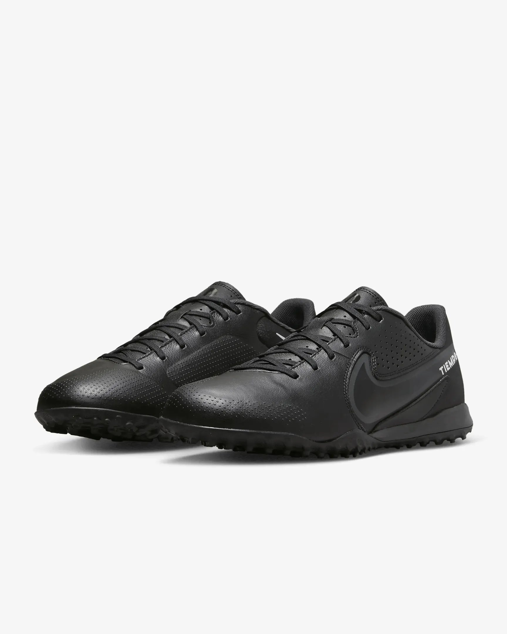 Nike Legend 9 Academy Turf - Black-Smoke Grey (Pair - Diagonal)