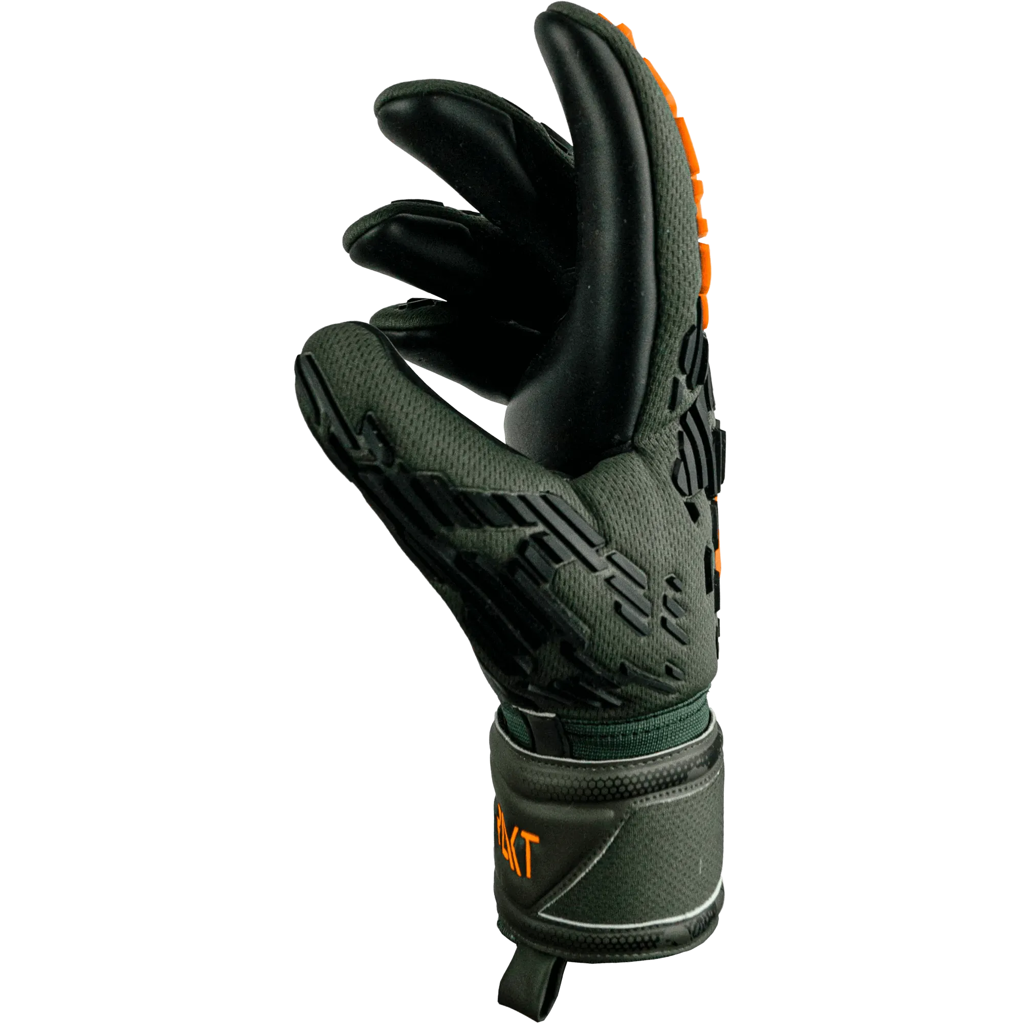 Reusch Attrakt Freegel Silver Goalkeeper Gloves - Desert Green-Orange-Black (Single - Side)