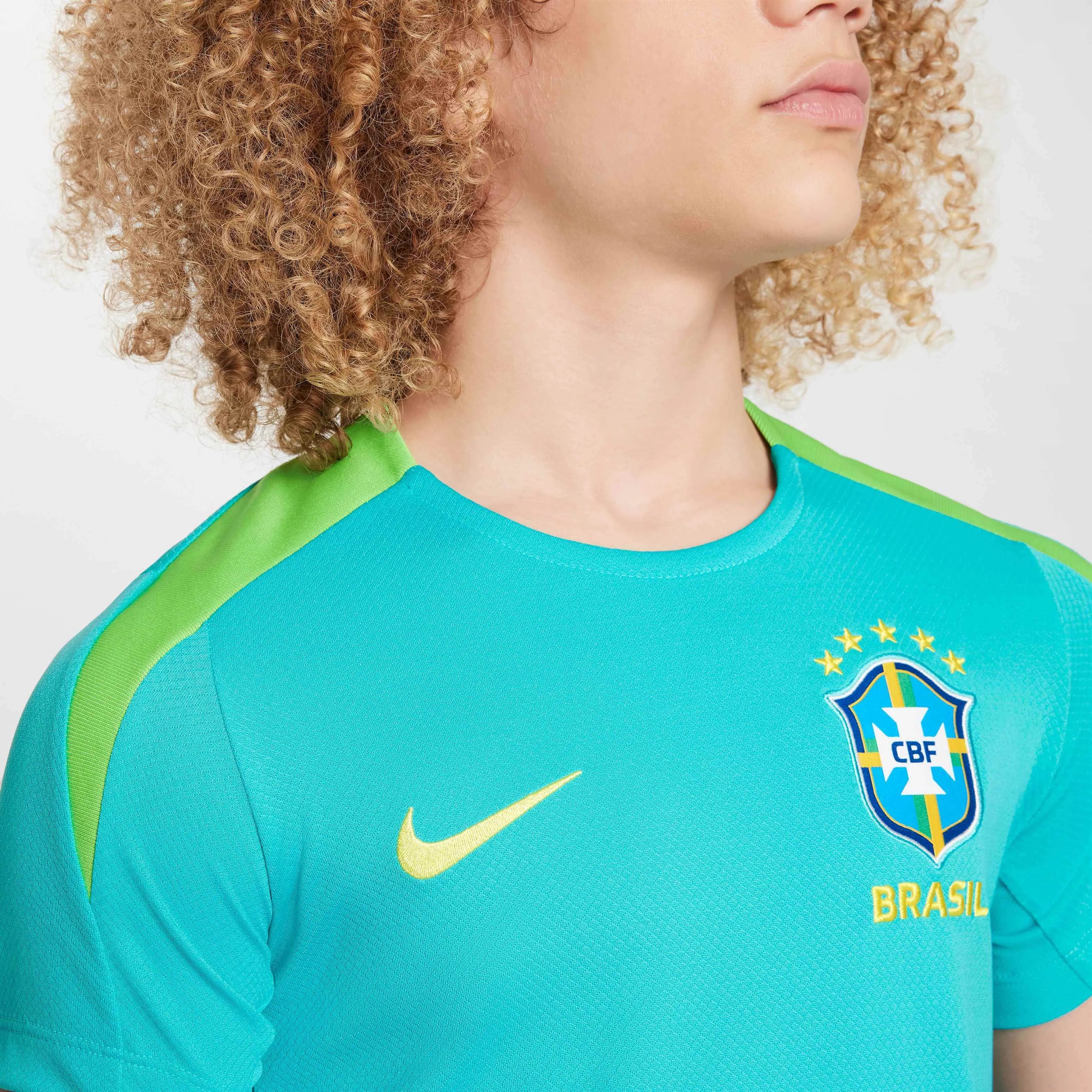 Nike 2024-25 Brazil Youth Dri-Fit Strike Top (Detail 3)
