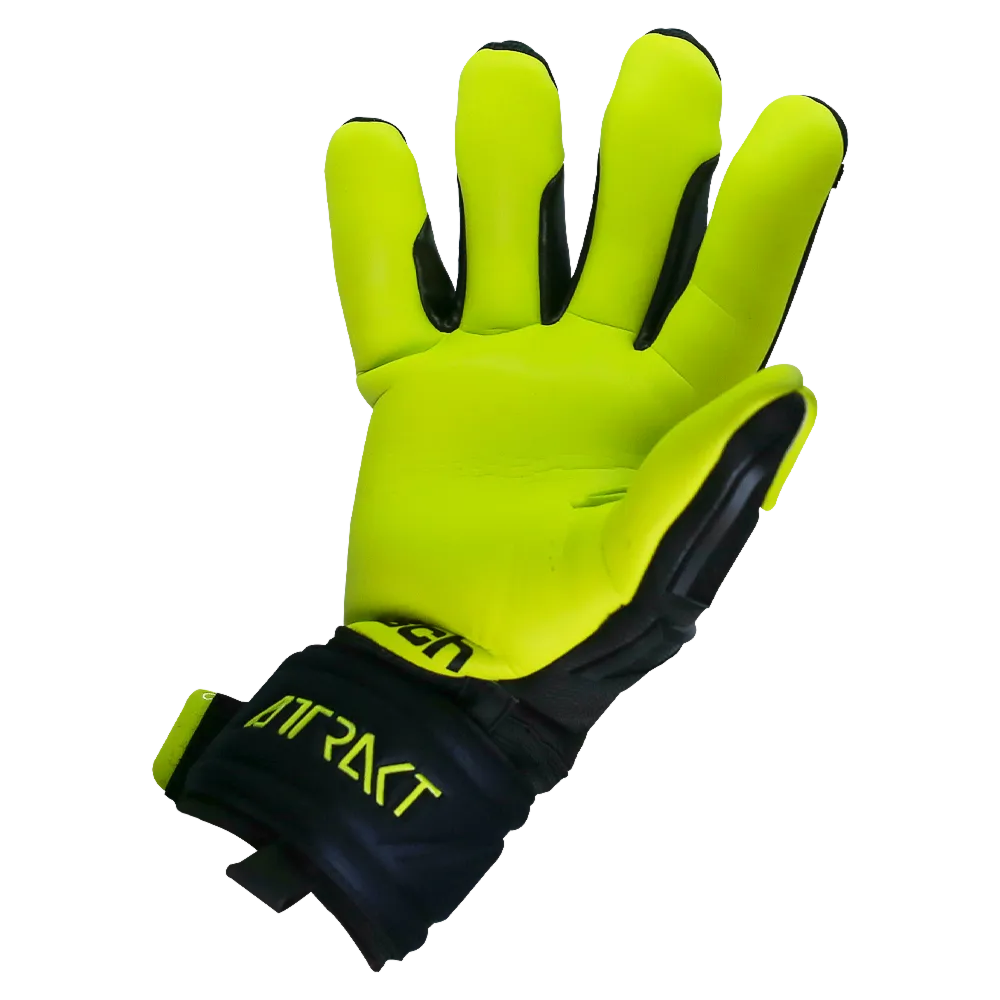 Reusch Freegel Gold Finger Support Goalkeeper Gloves - Black-Lime Green (Single - Inner)