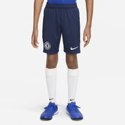 Nike 2022-23 Chelsea Youth Strike Shorts - College Navy-White (Model - Front)