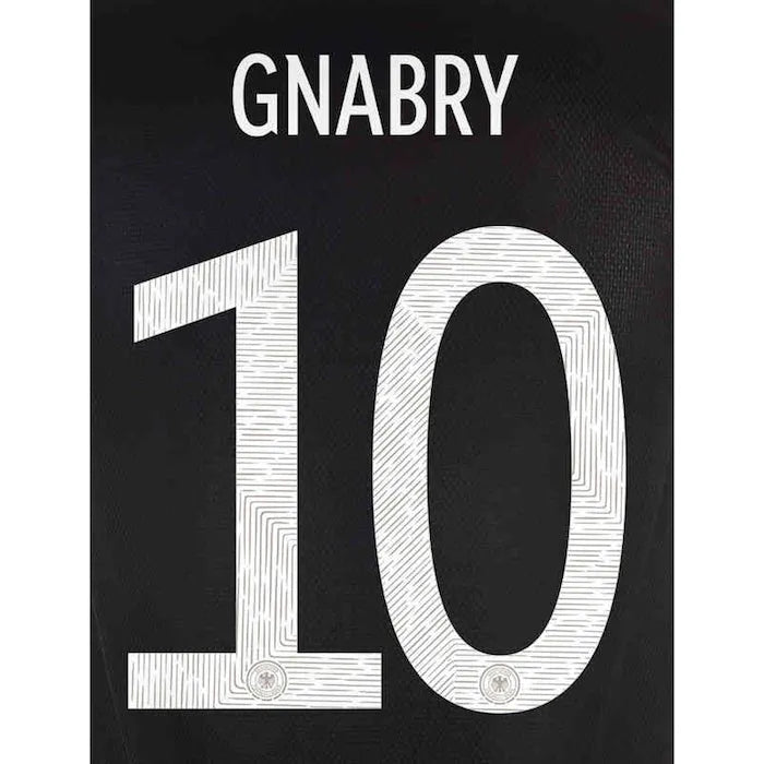 Germany 2021/22 Away Gnabry #10 Jersey Name Set