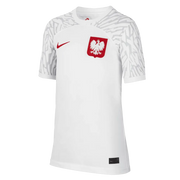 Nike 2022-23 Poland Youth Home Jersey - White (Front)