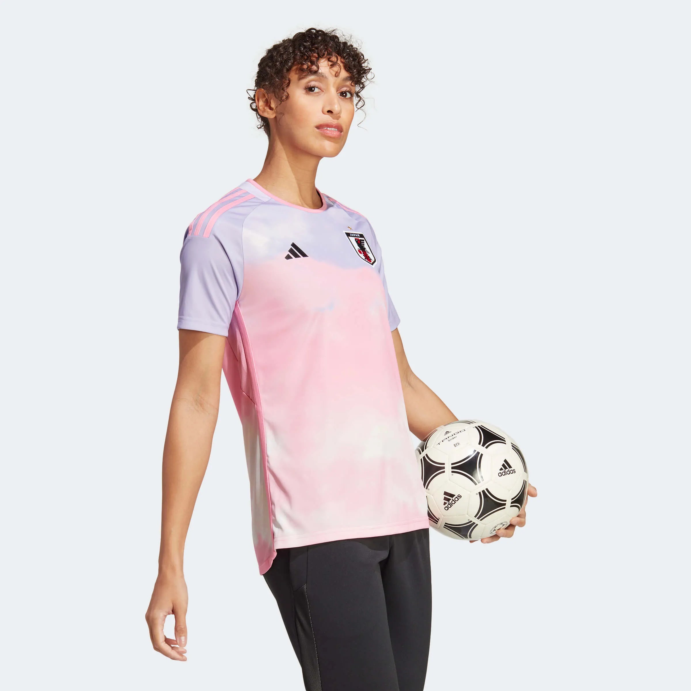 adidas 2023-24 Japan Womens Away - Glow Purple (Model - Side)