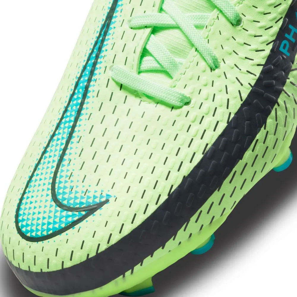 Nike JR Phantom GT Academy DF FG-MG - Lime Glow-Aquamarine (Detail 2)