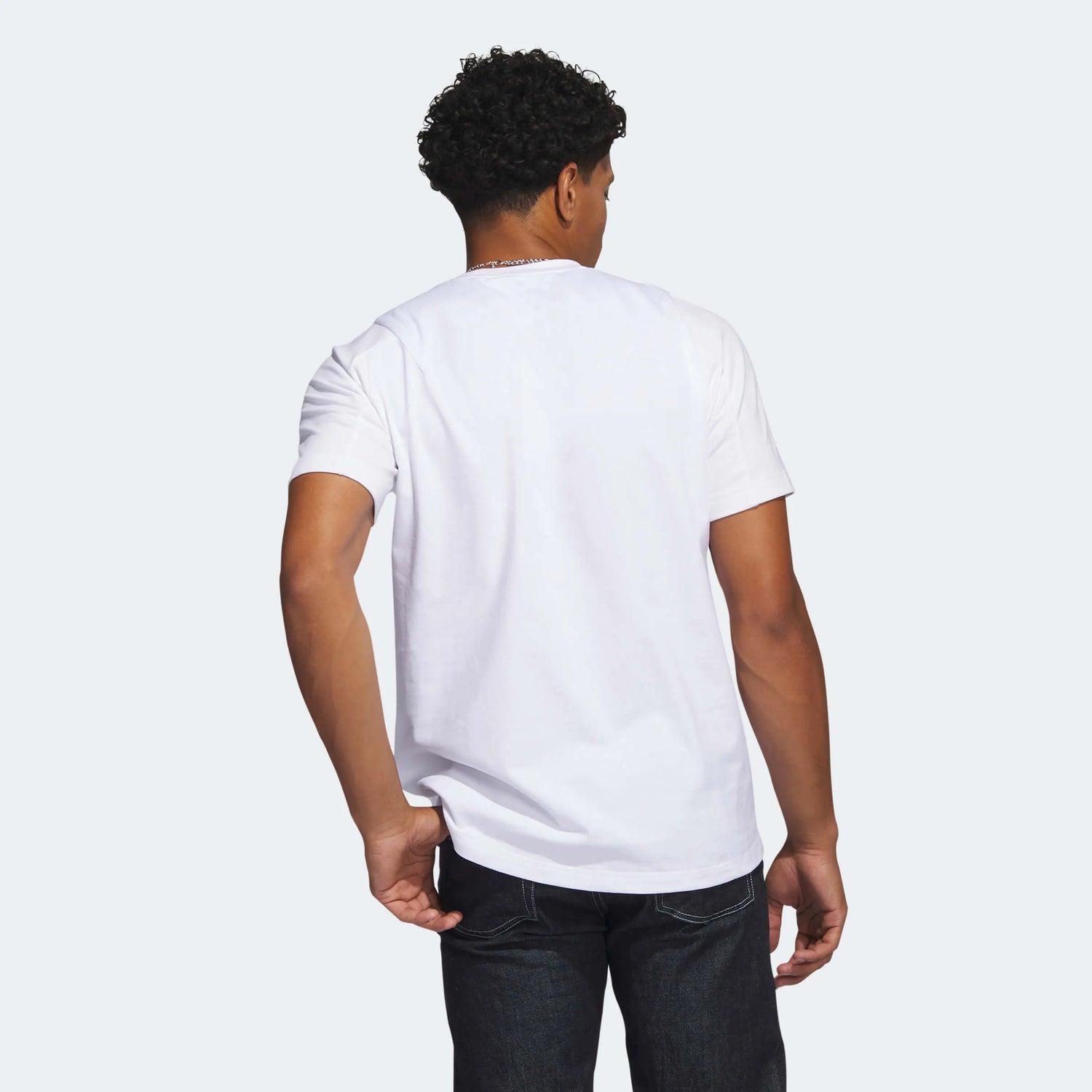 adidas 2022-23 Manchester United Travel Tee - White (Model - Back)
