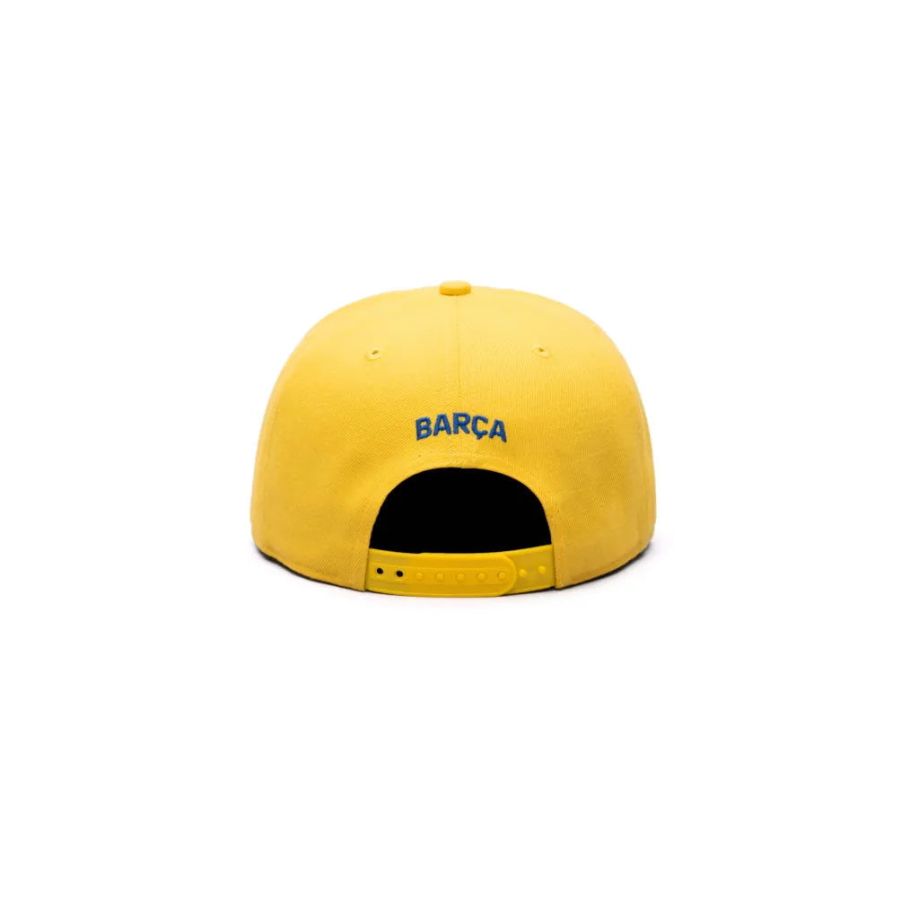 Fan Ink Collection Barcelona Retro Capsule Snapback Hat - Cyber Yellow
