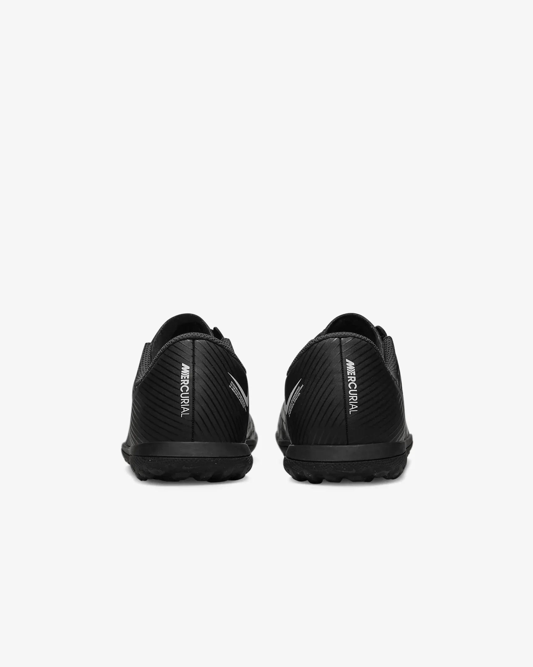Nike Jr Vapor 15 Club Turf - Black-Smoke Grey (Pair - Back)