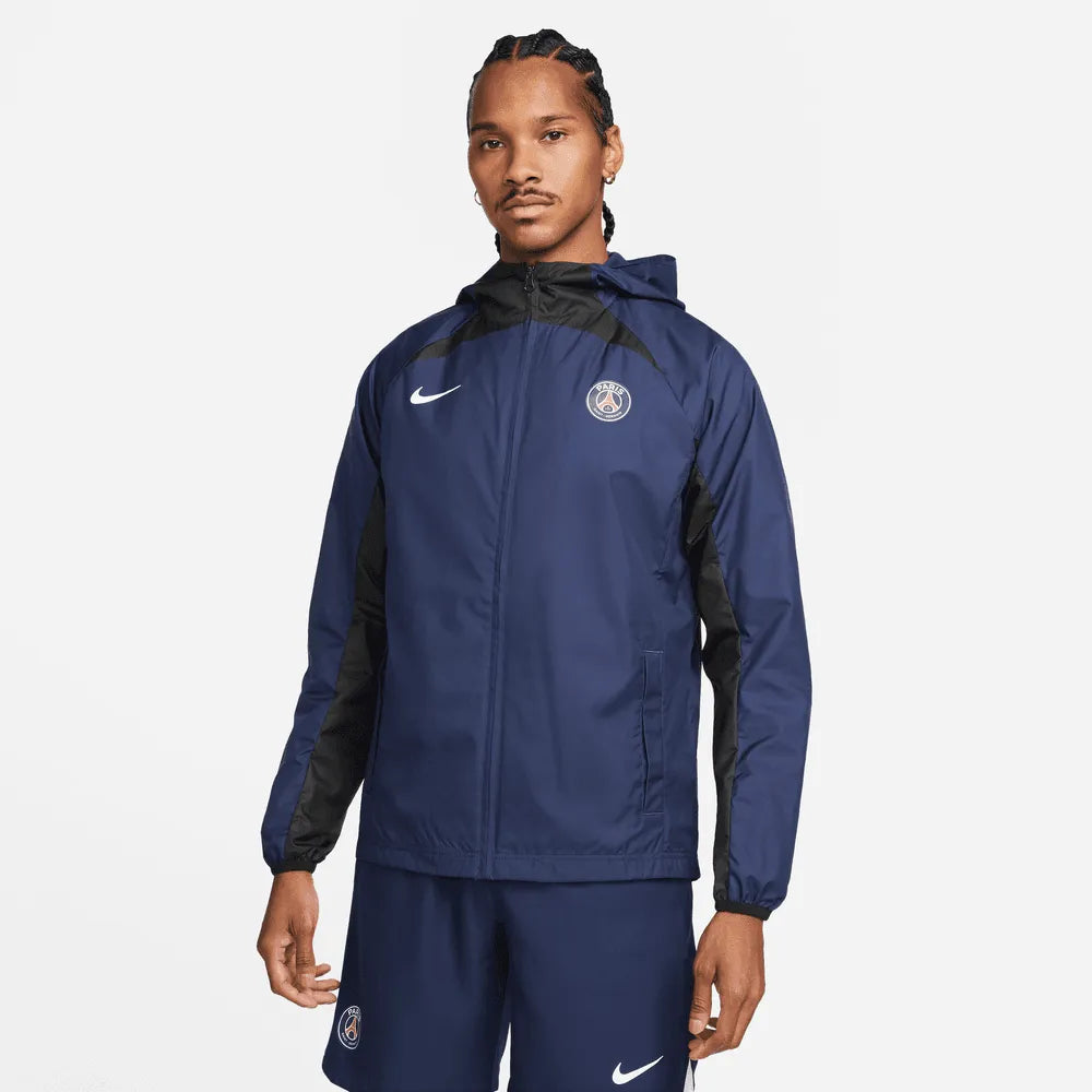Nike 2022-23 PSG AWF Jacket - Midnight Navy-Black (Model - Front)