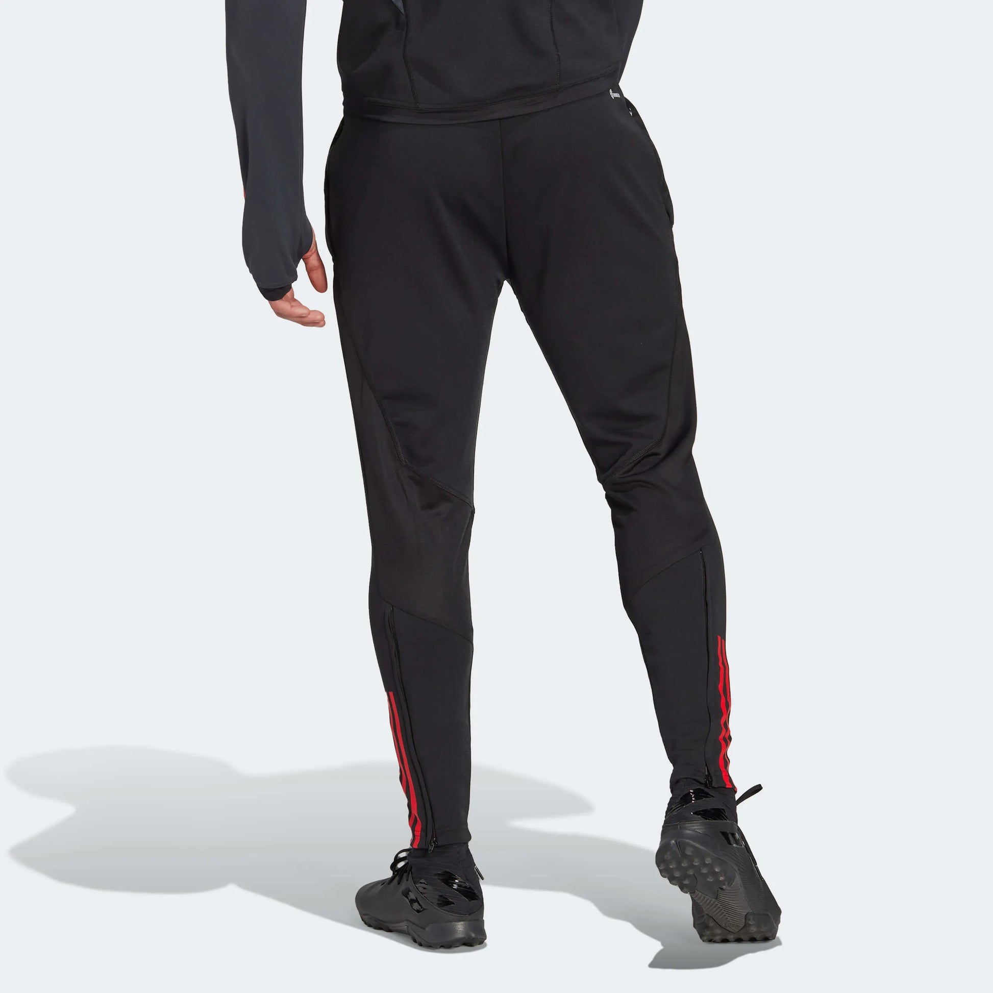 adidas 2022-23 Belgium Training Pants - Black (Model - Back)