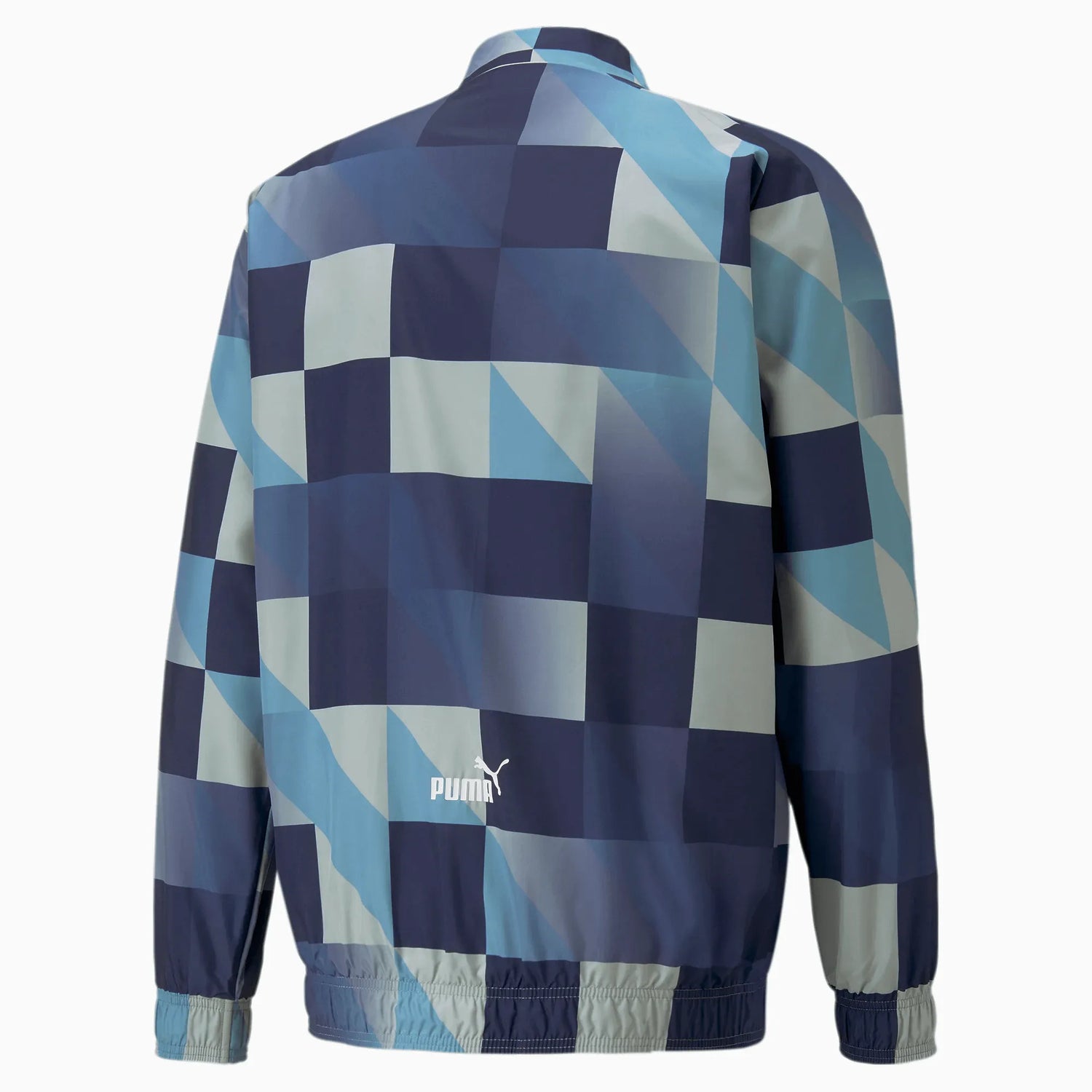 Puma 2022-23 Manchester City Pre-Match Match Jacket - Gray - Navy (Back)