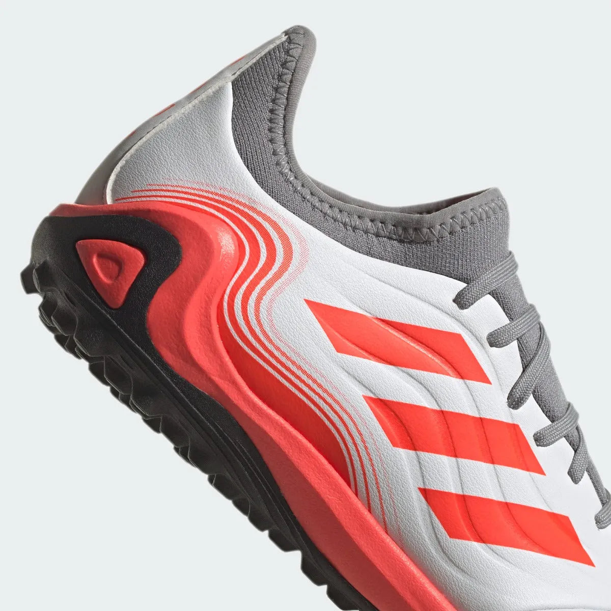 Adidas Copa Sense .3 TF - White-Grey-Solar Red (Detail 1)