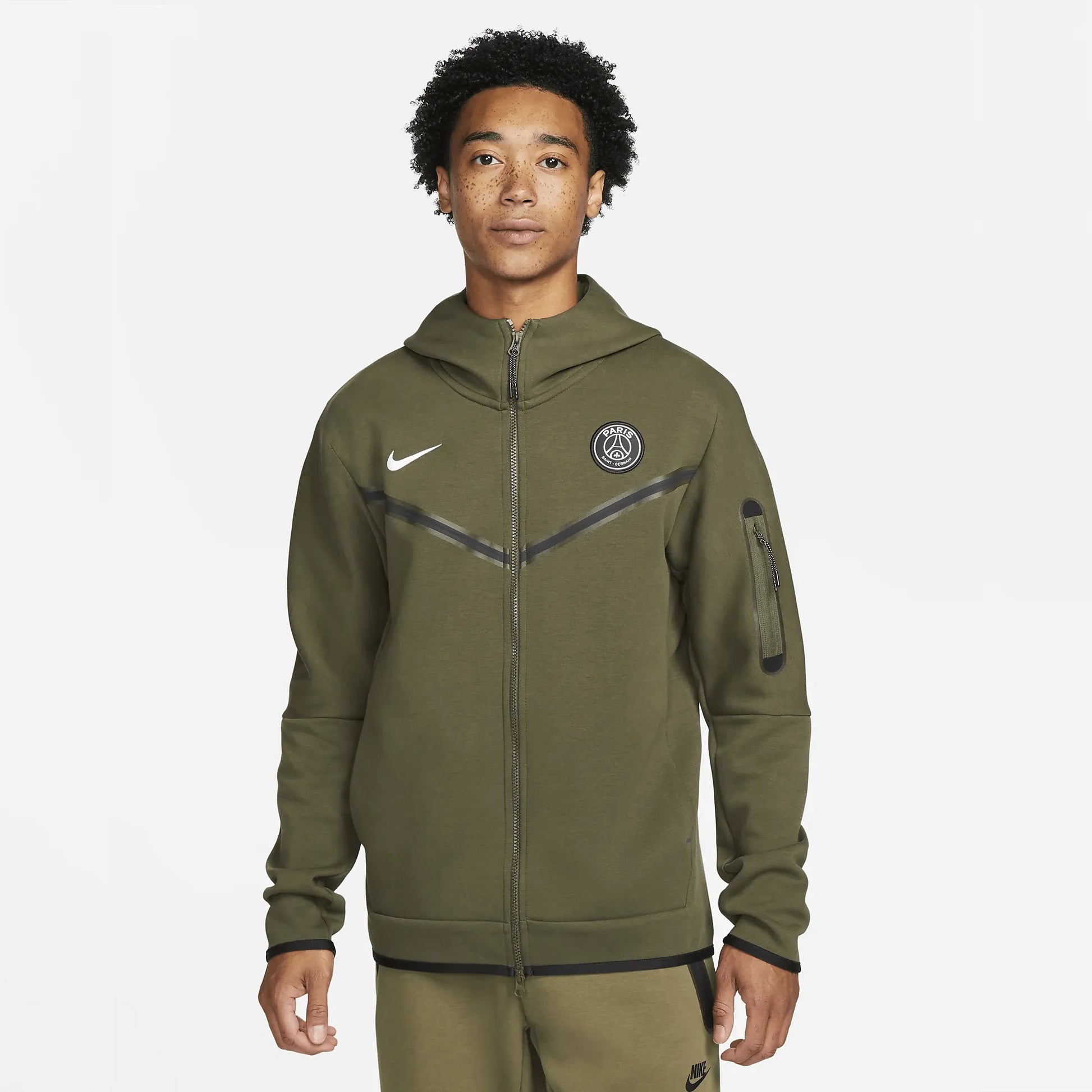 Nike 2022-23 PSG Men's Tech Fleece Windrunner (Model - Front)